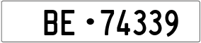 Truck License Plate